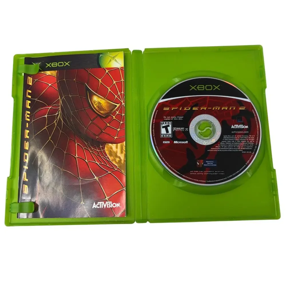 Spider-Man 2 Original Xbox Complete Tested Video Game